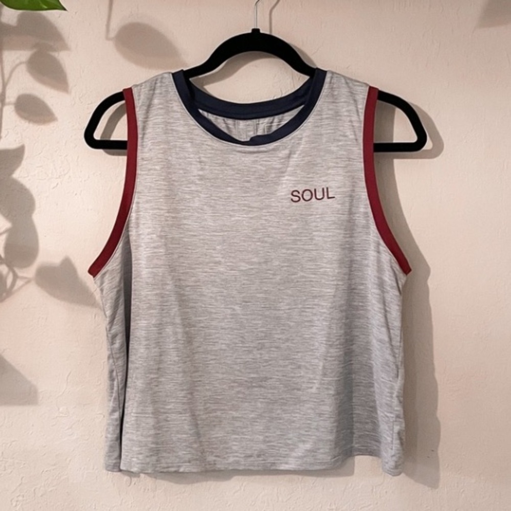 SoulCycle Callie Cropped Ringer Tank Top